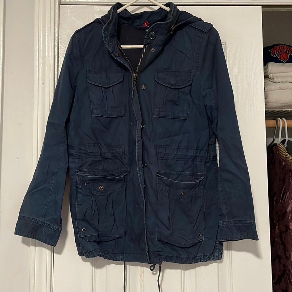 Hoodied Utility Coat